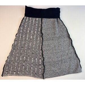 GREEN 3 Sweater Skirt Boho Granola Organic Sustainable Farm Chunky Knit-Size S
